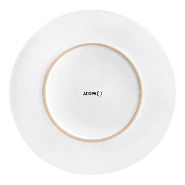 Sample - Acopa 10 1/2" Round Bright White Coupe Stoneware Plate 3 Sample - Acopa 10 1/2" Round Bright White Coupe Stoneware Plate - Image 3