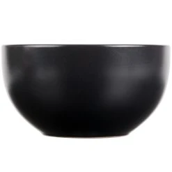 10 Strawberry Street WM-7-BLK Wazee Matte 16 Oz. Round Black Stoneware Cereal Bowl - 24/Case -Acopa Sales 978368