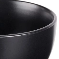 10 Strawberry Street WM-7-BLK Wazee Matte 16 Oz. Round Black Stoneware Cereal Bowl - 24/Case -Acopa Sales 978370